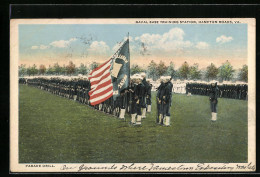 AK Hamptons Roads, Va., Parade Drill, Naval Base Training Station  - Warships