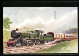 Artist's Pc Great Western Railway, The Cornish Riviera Express, Englische Eisenbahn  - Treni