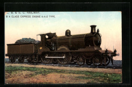 Pc B & S SC Railway, B4 Class Express Engine 4-4-0 Type, Englische Eisenbahn  - Treni