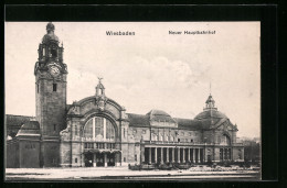 AK Wiesbaden, Neuer Hauptbahnhof  - Wiesbaden