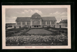 AK Darmstadt, Hauptbahnhof, Ostseite Mit Anlagen  - Darmstadt