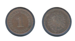 Allemagne  1 Pfennig  1889 A, Type 1, KM#1, Deutsches Reich - 1 Pfennig