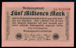 P105 Ro104b DEU-117b. 5 Million Mark 1923 UNC NEUF - 5 Miljoen Mark