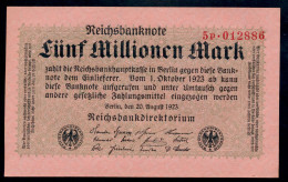 P105 Ro104b DEU-117b. 5 Million Mark 1923 UNC NEUF - 5 Miljoen Mark