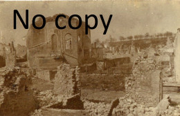 6 PHOTOS FRANCAISES - LES RUINES ET UNE CHOUETTE DANS LES RUINES DE AVOCOURT PRES DE VAUQUOIS MEUSE 1914 1918 - War, Military