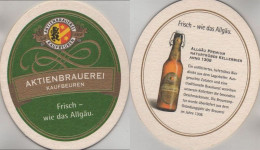 5004418 Bierdeckel Oval - Aktien-Brauerei, Kaufbeuren - Bierdeckel