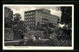 AK Osnabrück, Städt. Krankenhaus Mit Bäumen  - Osnabrück