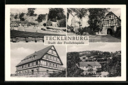 AK Tecklenburg, Ortsansicht Mit Park Und See  - Autres & Non Classés