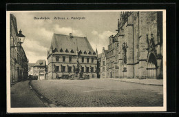 AK Osnabrück, Rathaus U. Marktplatz  - Osnabrück