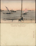 Postcard Surabaya Hafen Schiffe 1910 - Indonesia