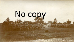 3 PHOTOS FRANCAISES - POILUS SAPEURS EN PRISE D'ARMES A LE MESNIL EN THELLE PRES DE CHAMBLY OISE GUERRE 1914 1918 - War, Military