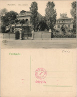Ansichtskarte München Partie A.d. Villa Lenbach 1910 - München