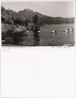 Waldeck (am Edersee) Wassersport Tretboote Auf Edersee Mit Burg Waldeck 1961 - Waldeck