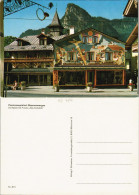 Ansichtskarte Oberammergau Dorfplatz Mit Fresko Das Gelübde 1980 - Oberammergau