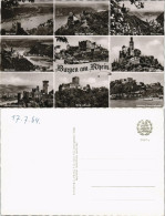 Mehrbild-AK Burgen Am Rhein Ua. Katz, Maus, Stolzenfels Uvm. 1964 - Ohne Zuordnung
