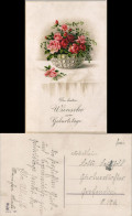 Ansichtskarte  Glückwunsch Grußkarte Geburtstag (Birthday Flowers) 1920 - Anniversaire