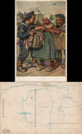 Ansichtskarte  Zwei Jungen Als Soldaten - Mädchen Künstlerkarte 1916 - War 1914-18