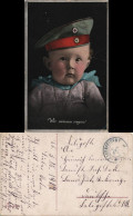 Feldpostkarte 1. WK Kleiner Junge Mit Militär-Schirmmütze 1917 - War 1914-18