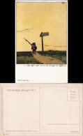 Ansichtskarte  WK1 Militaria Künstlerkarte Kind Als Soldat 1917 - Guerra 1914-18