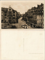 Ansichtskarte Mittweida Stadtteilansichte, Geschäfte, Alter Bus 1940 - Mittweida