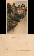 Lauenstein (Erzgebirge)-Altenberg  Schloß Lauenstein Künstlerkarte 1909 - Lauenstein