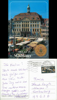 Ansichtskarte Coburg Rathaus Mit Marktständen 1990 - Coburg