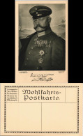 Ansichtskarte  Generalfeldmarschall Hindenburg Porträt & Widmungstext 1915 - Characters
