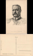 Ansichtskarte  GENERALOBERST VON HINDENBURG Mit Orden Künstlerkarte 1915 - Peintures & Tableaux