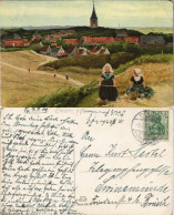 Ansichtskarte  Künstlerkarte: Ernte, Bauernfrauen 1909 - Landbouwers