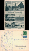 Hamburg Mehrbildkarte Mit Chile-Haus, Alster, Rathaus, Hagenbeck Uvm. 1950 - Autres & Non Classés
