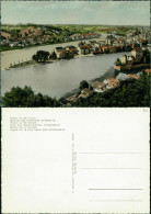 Passau Blick Auf Das Dreiflußeck Inn-Donau-liz Panorama-Ansicht 1960 - Passau