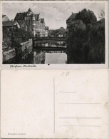 Ansichtskarte Pforzheim Partie An Der Rossbrücke 1930 - Pforzheim