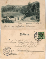 Ansichtskarte Bad Säckingen Bergsee 1899   Gel BROMBACH (mit Ankunftsstempel) - Bad Saeckingen