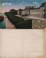 Ansichtskarte Biebrich-Wiesbaden Schloss, Anlegestelle 1914 - Wiesbaden