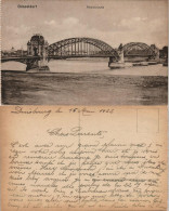 Ansichtskarte Düsseldorf Rheinbrücke, Dampfer 1922 - Düsseldorf