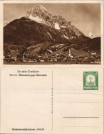 Ansichtskarte Mittenwald Wetterstein Panorama 1934 - Mittenwald