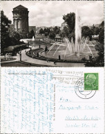 Ansichtskarte Mannheim Friedrichspark, Wasserspiele, Wasserturm 1957 - Mannheim