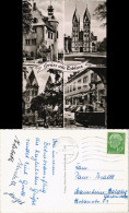 Koblenz Mehrbildkarte Mit Burg, Dom, Schängelbrunnen, Kirche 1956 - Koblenz