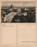 Ansichtskarte München Sonnenstraße Karlsplatz Aus D. Vogelschau 1920 - Muenchen