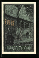 Künstler-AK Goslar A. H., Gebäude Bei Nacht  - Goslar