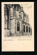 AK Schw.-Gmünd, Heiligkreuzkirche Südostseite  - Schwäbisch Gmünd