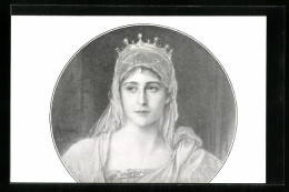 AK Maria Fjodorowna Von Russland Mit Diadem  - Royal Families