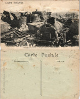 CPA Vauxrot Zerstörte Bahnanlagen WK1 1915 - Autres Communes