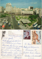 Casablanca الدار البيضاء Place Mohammed V Bus Station 1984   Mit Frankatur Maroc - Casablanca