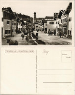Ansichtskarte Mittenwald Strassen Ansicht Echtfoto-AK H. Huber 1930 - Mittenwald