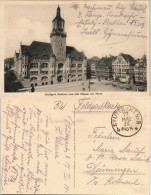 Ansichtskarte Stuttgart Rathaus Und Alte Häuser Am Markt 1915   Feldpost Gel - Stuttgart