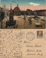 Ansichtskarte Nürnberg Marktplatz 1921 - Nuernberg