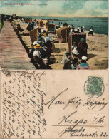 Ansichtskarte Cuxhaven Strandleben, Körbe 1913 - Cuxhaven