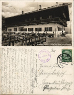 Ansichtskarte Bad Tölz Blomberghaus, Personen Im Außenbereich 1938 - Bad Tölz