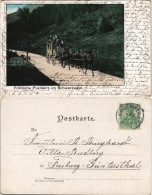 .Baden-Württemberg Fröhliche Postfahrt Im Schwarzwald (mit Kutsche) 1905 - Andere & Zonder Classificatie